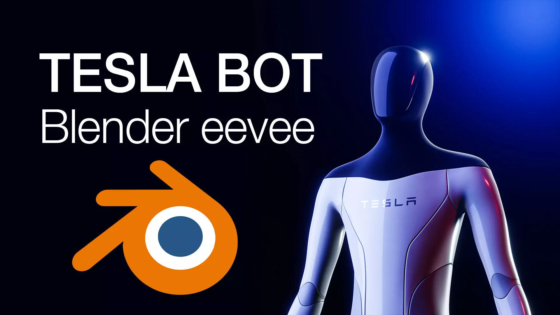 Tesla Bot Hyper 3D model quality - Blender eevee Ready to print Low-poly 3D model_0