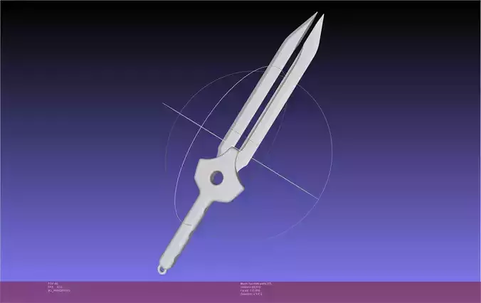 Darker Than Black Hei Knife Printable Assembly 3D print model