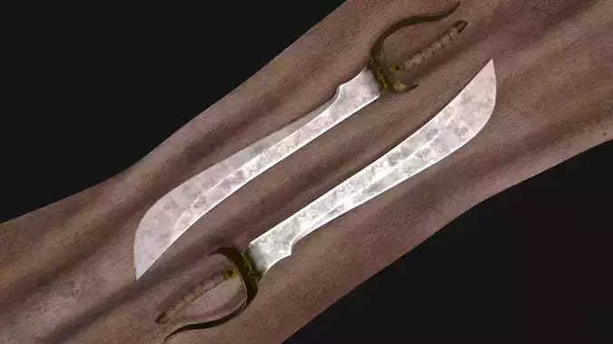  Pirate Saber sword Low Poly