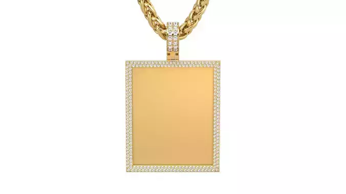 Picture pendant 1-2 inch N 14 3D print model