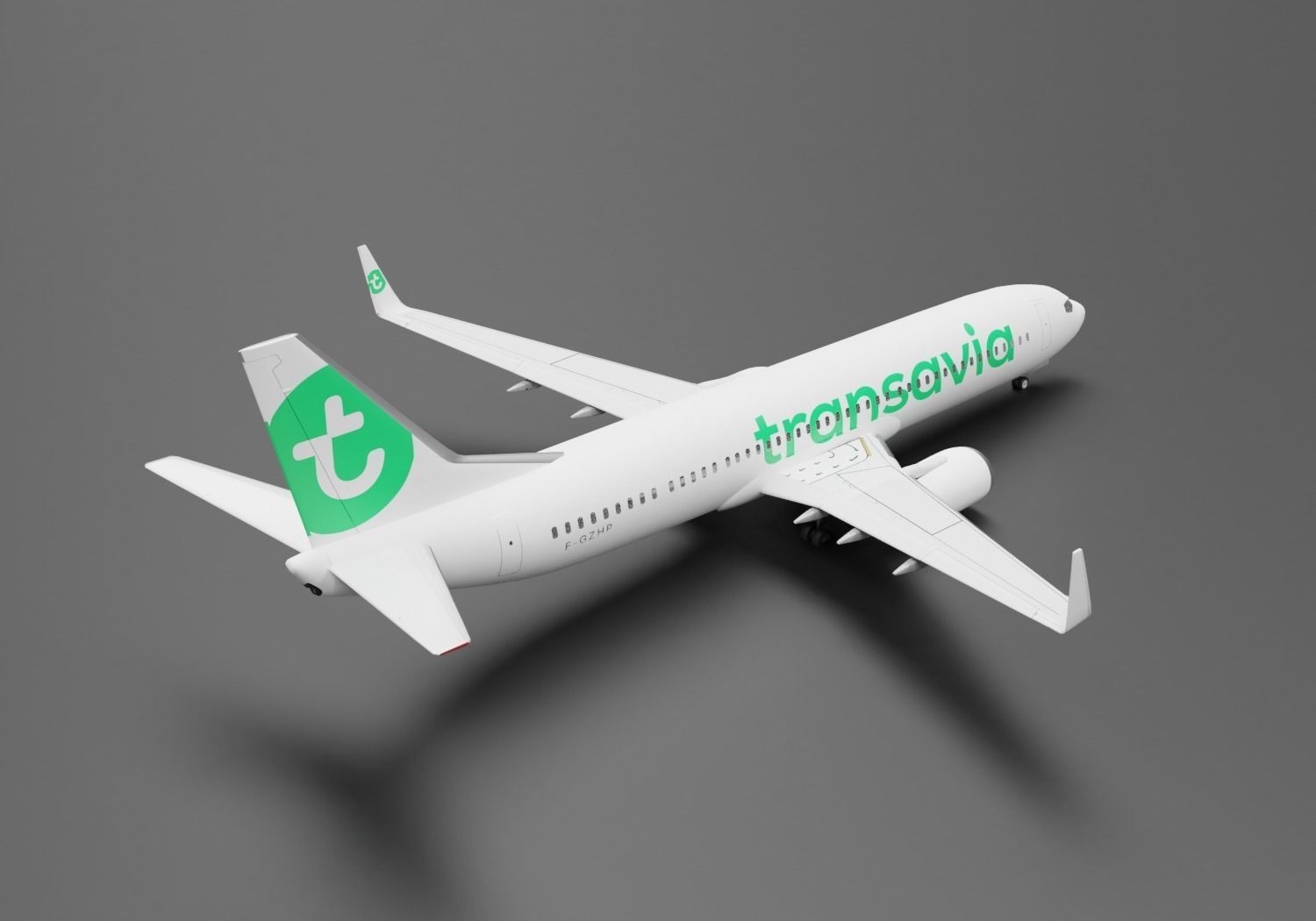 Boeing 737-800 Transavia 3D model_1