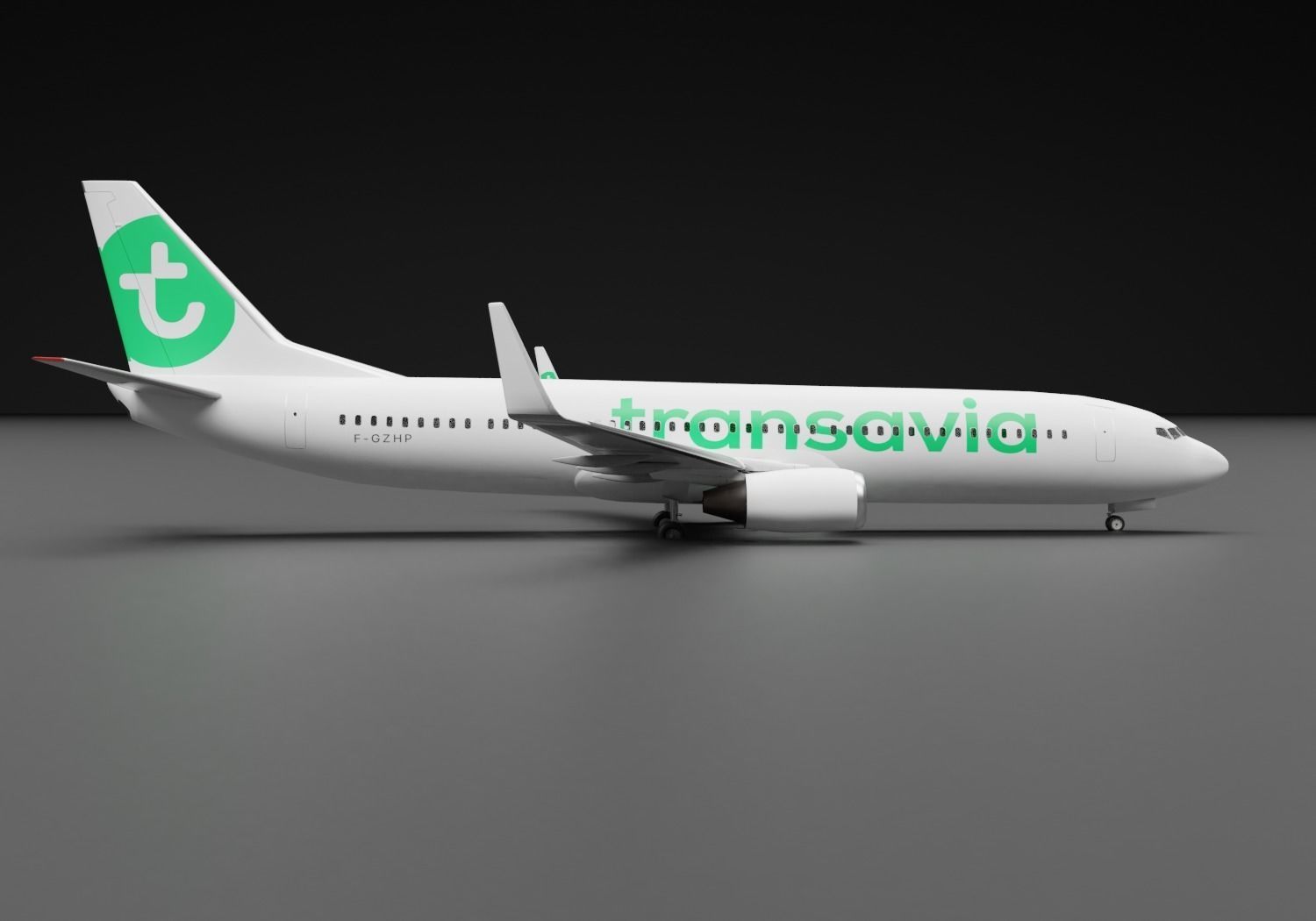 Boeing 737-800 Transavia 3D model_2