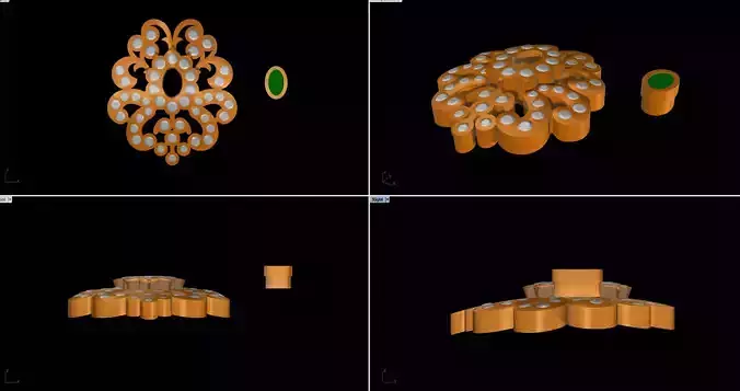 CLOSED SETTING PENDANT JEWELRY