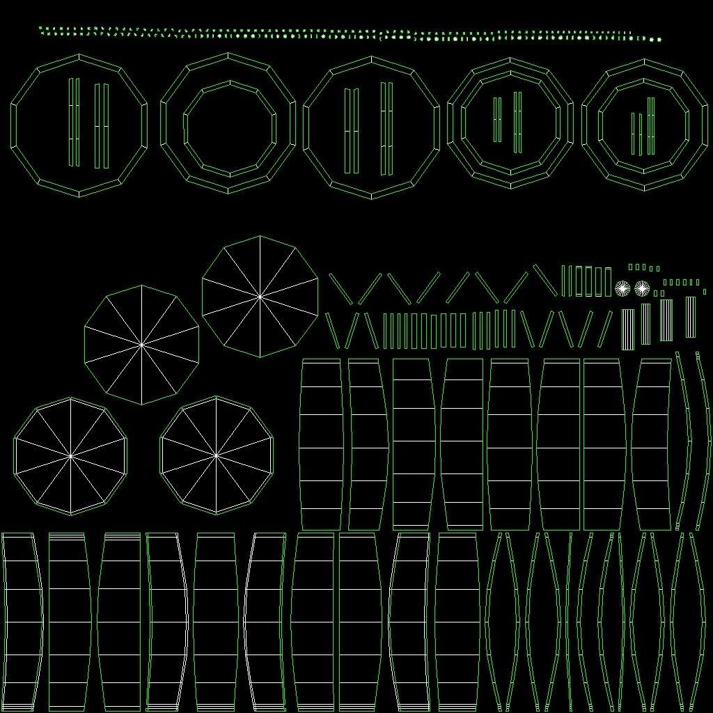 Barrel set of wooden barrels Free low-poly 3D model_12