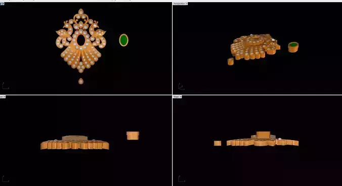 CLOSED SETTING PENDANT JEWELRY