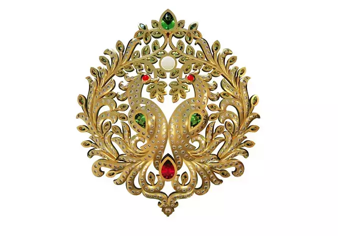 SOUTH INDIAN CLOSED SETTING PENDANT JEWELRY