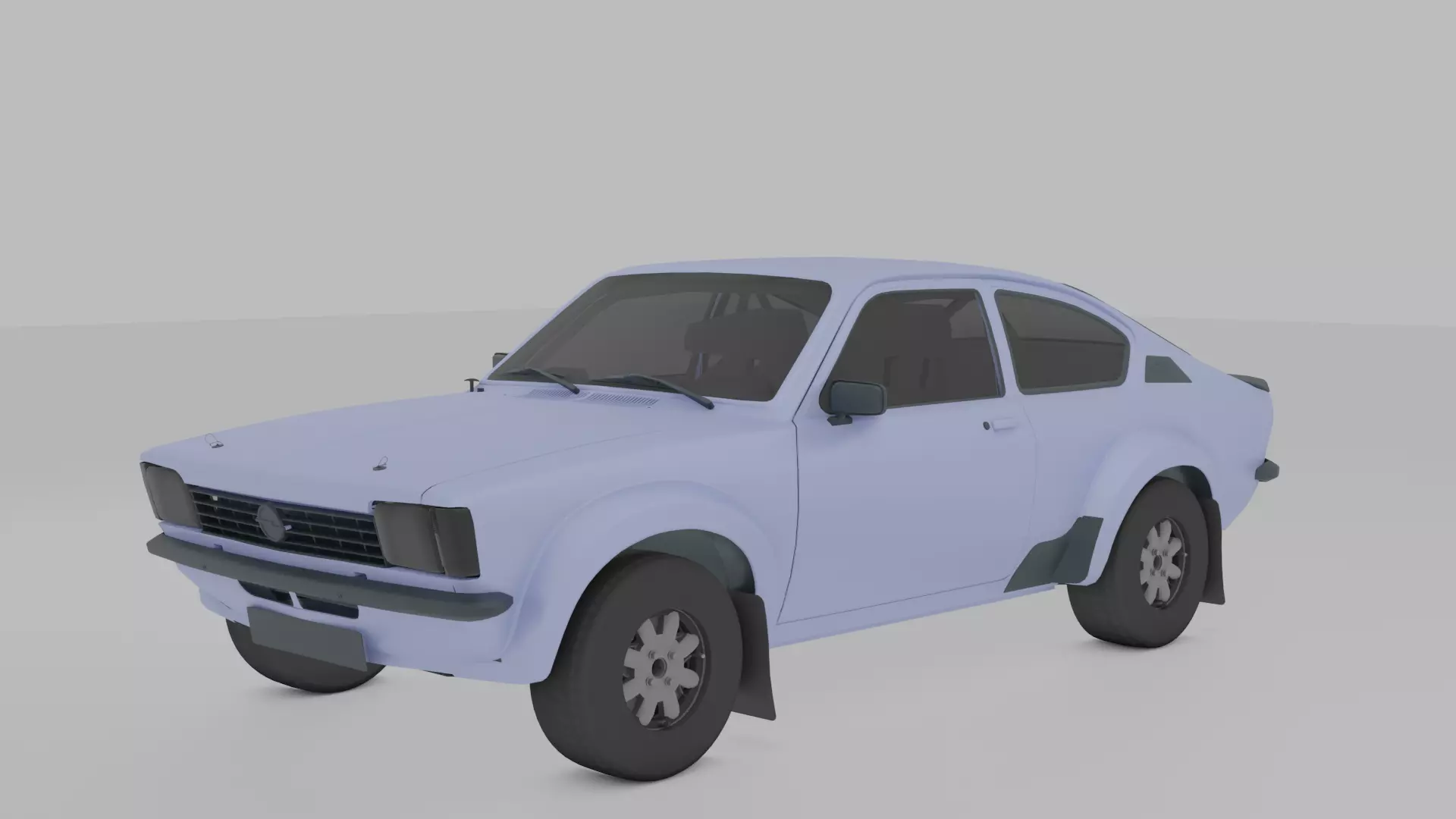 Rally Car Vehicle for Games Low-poly 3D model