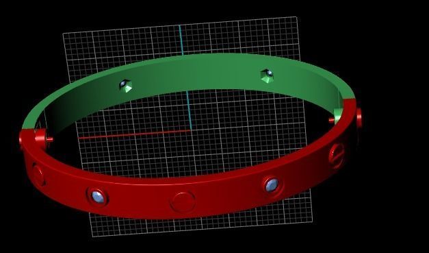 Bracelets B 9 160 mm 3D print model_4