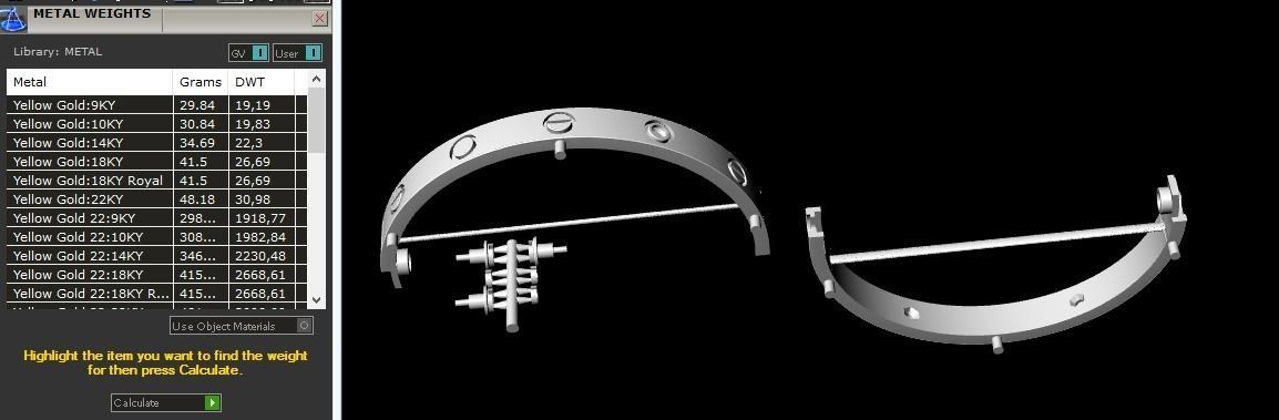 Bracelets B 9 160 mm 3D print model_1