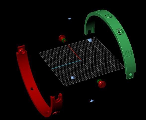 Bracelets B 9 160 mm 3D print model_5