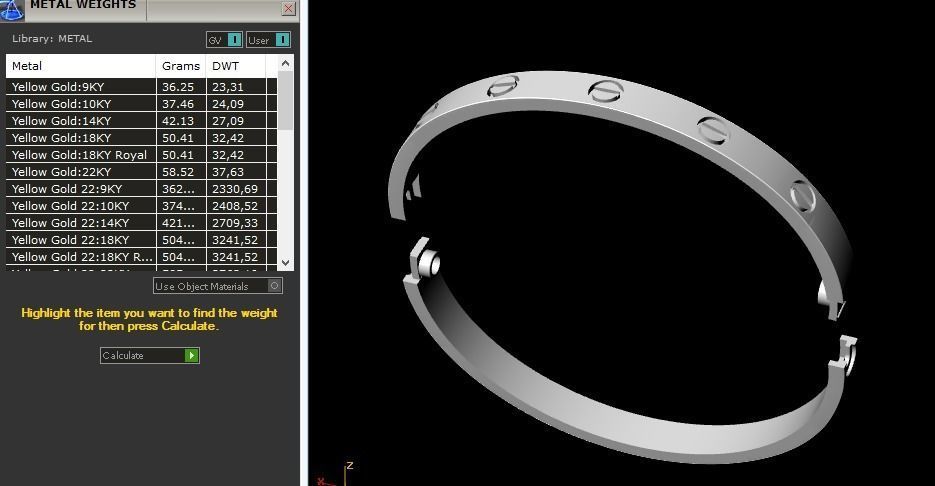 BraceletsB 4  68 to 55 mm  195 mm 3D print model_3