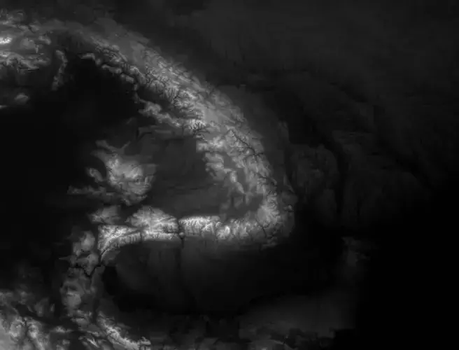 Romania High resolution 12k displacement heightmap and geometry