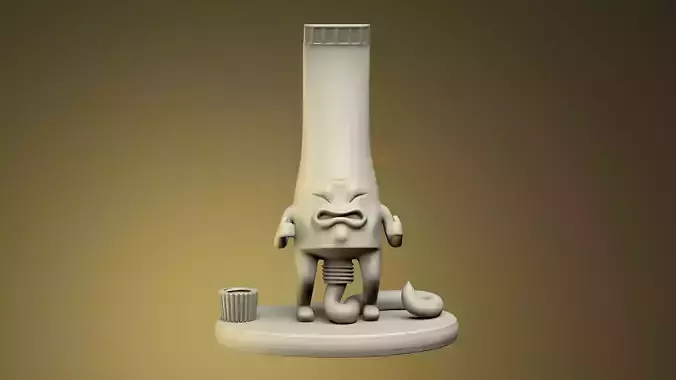 Toothpaste Sculpture 3D print model