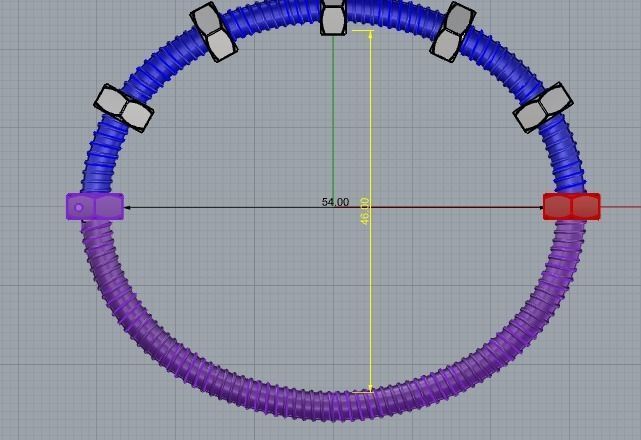 Cartier Nail  Bracelets B 17 3D print model_1