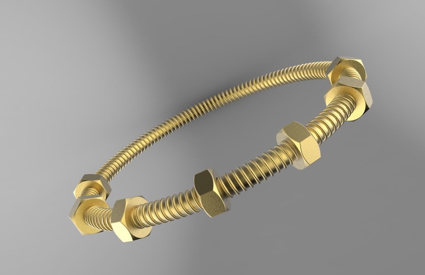 Cartier Nail  Bracelets B 17 3D print model_3