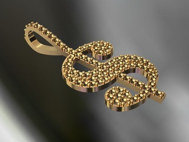 Dollar rPendant 3D print model