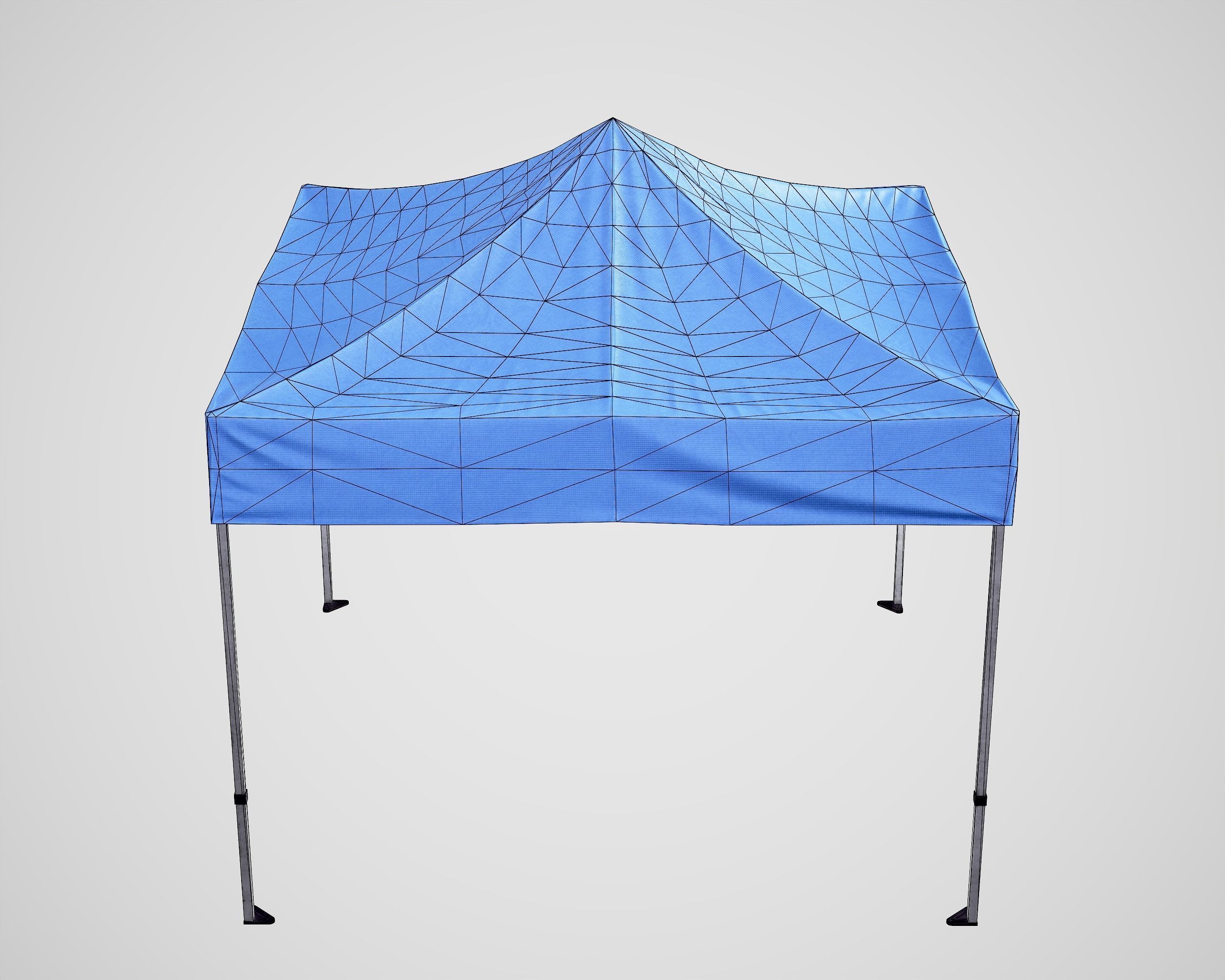 Folding Canopy Tent Low-poly 3D model_9
