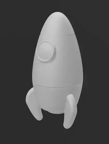 Funny Rocket and Rocket Container