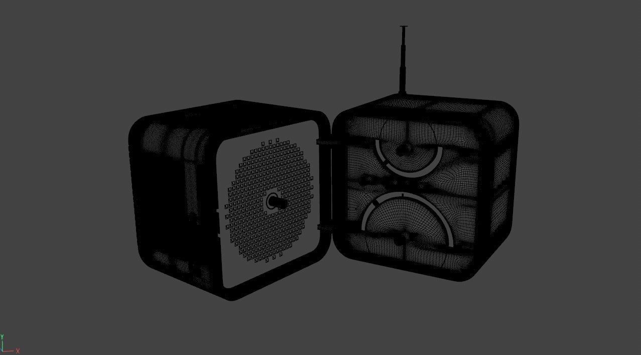 Brionvega TS 502 - Radio Cubo 3D model_4