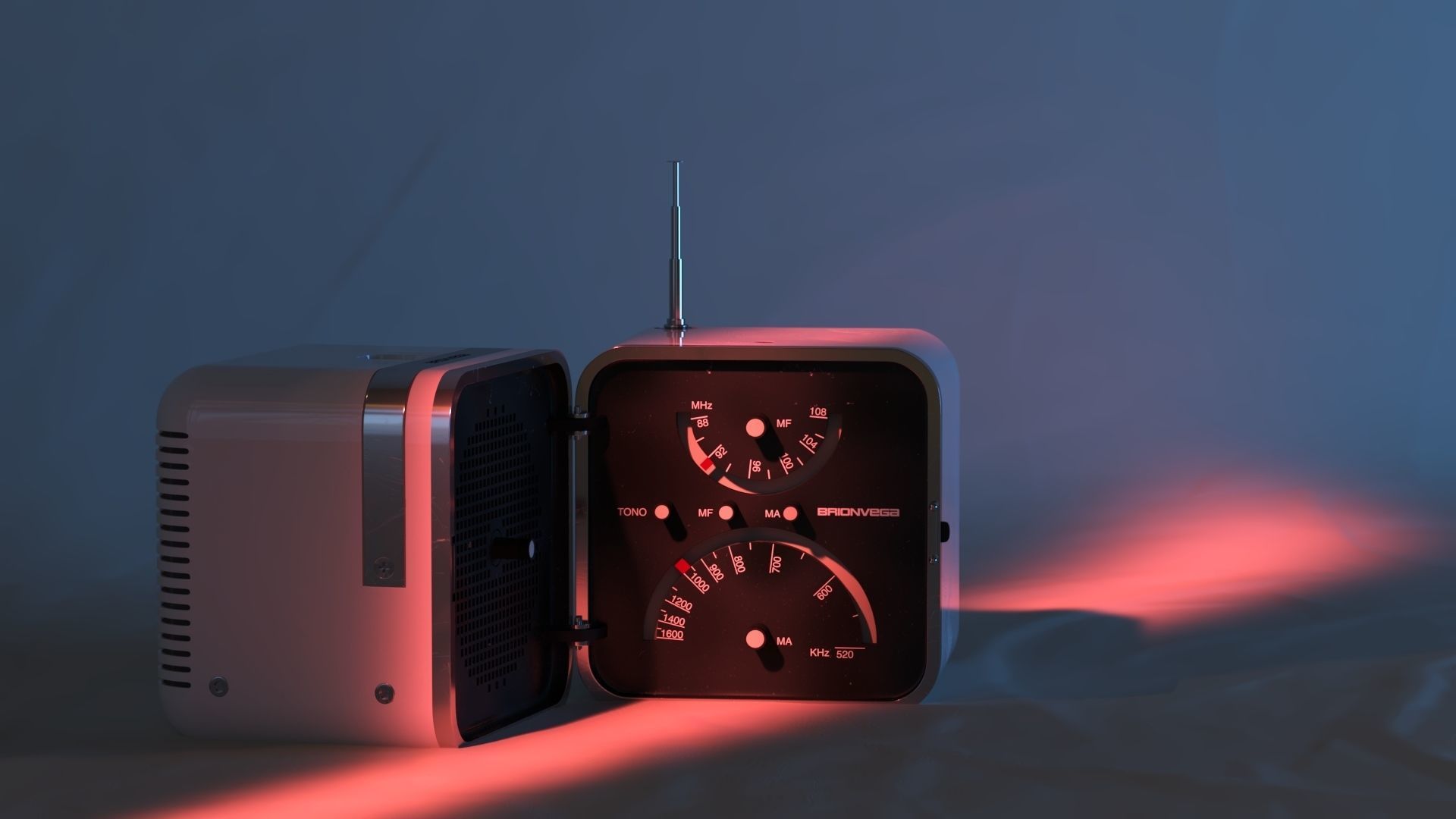 Brionvega TS 502 - Radio Cubo 3D model_1