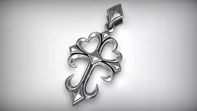 Cross Masonic Knights Templar Amulet Pendant