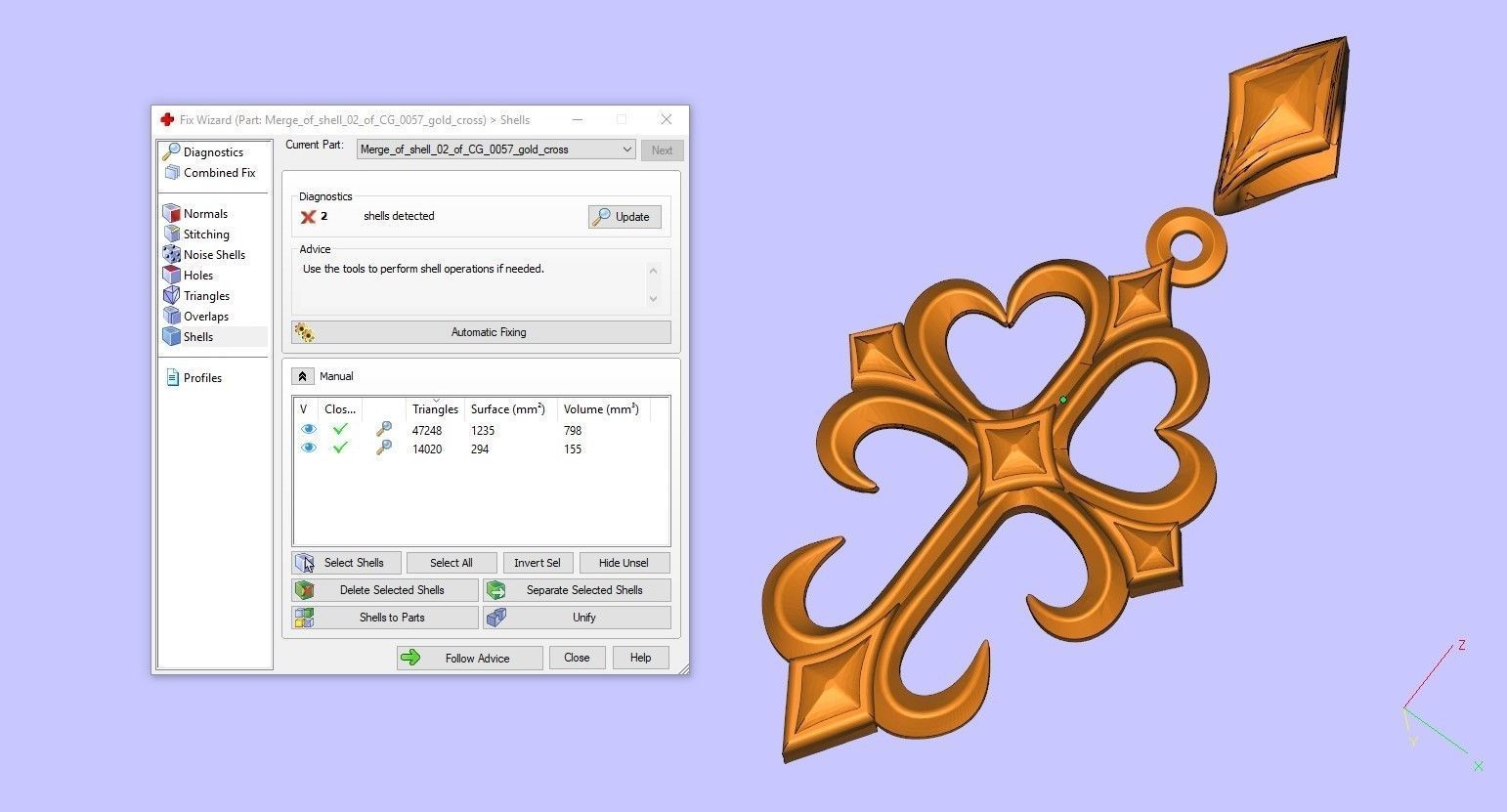 Cross Masonic Knights Templar Amulet Pendant 3D print model_5