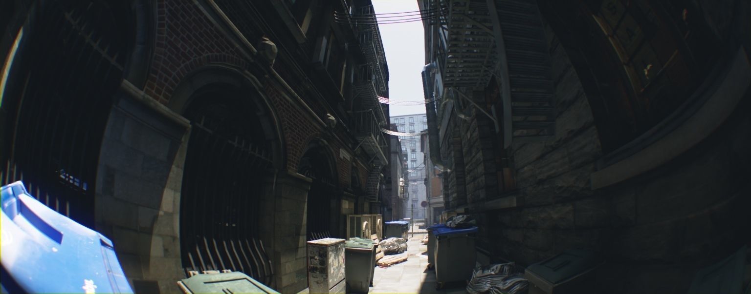 Photoreal Urban City Street Scene 3D model_3