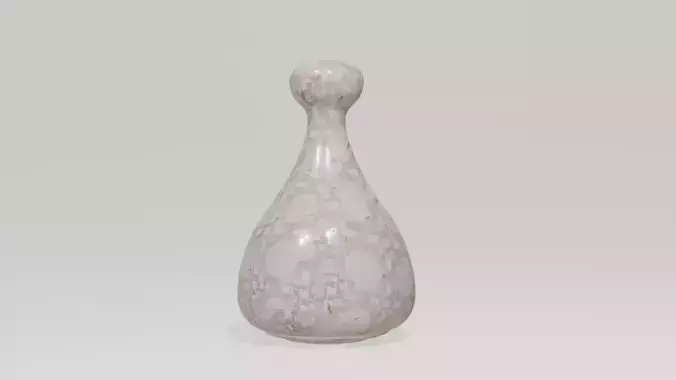 red-white marble vase 