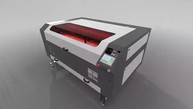 Laser machine CO2 3D model
