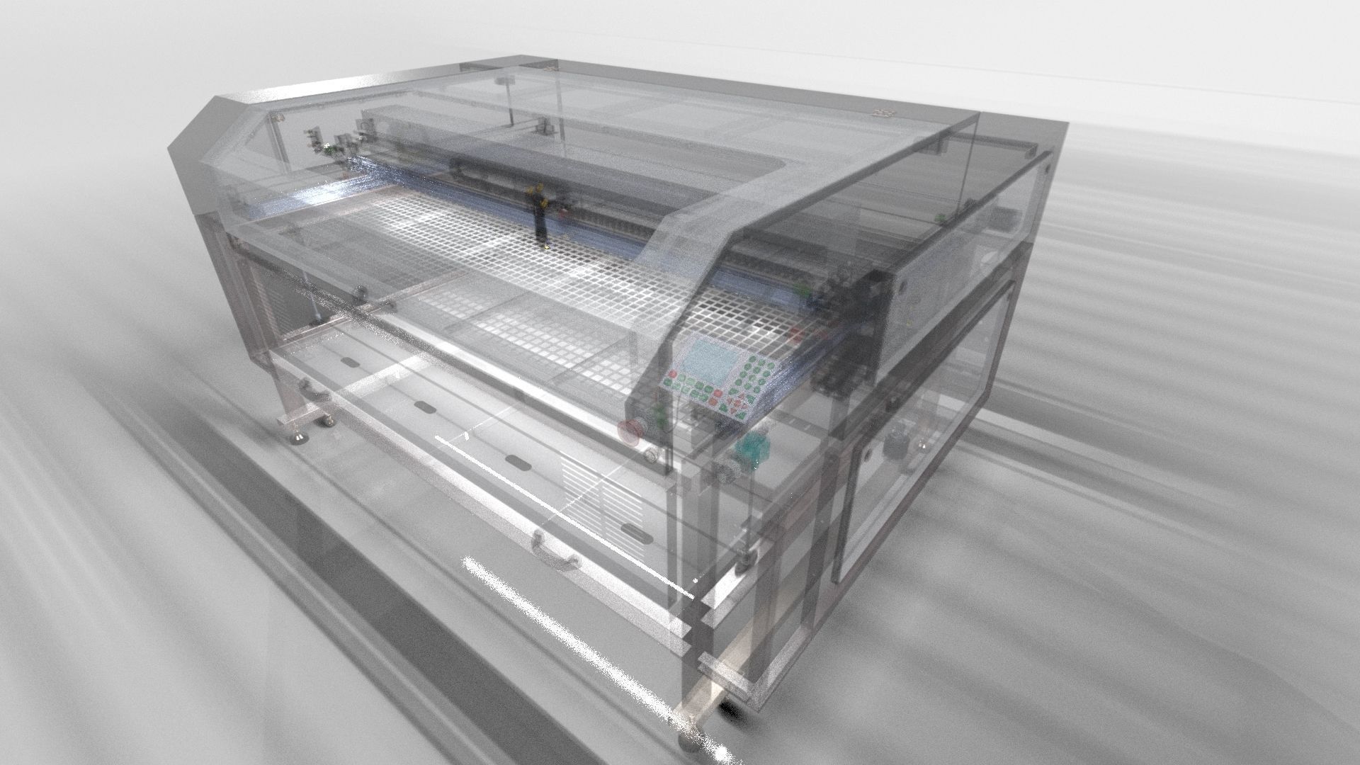 Laser machine CO2 3D model_4