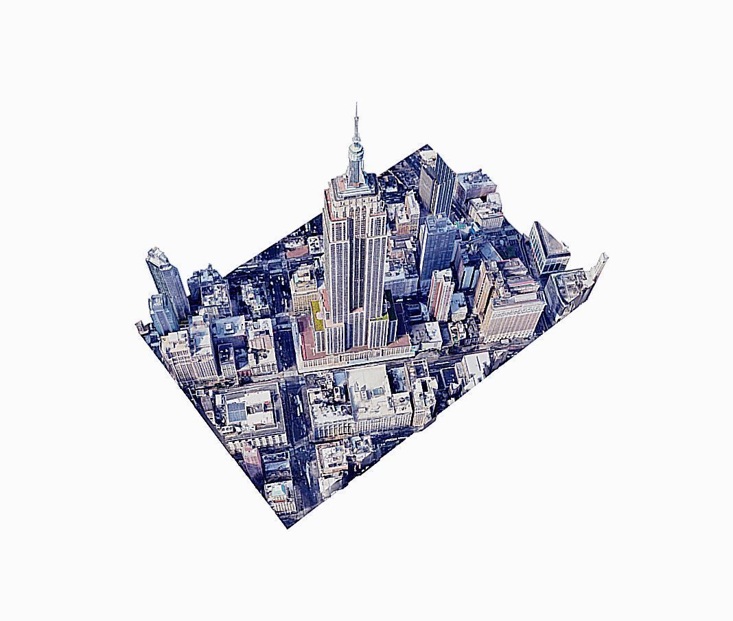 Empire State Building Low-poly 3D model_5