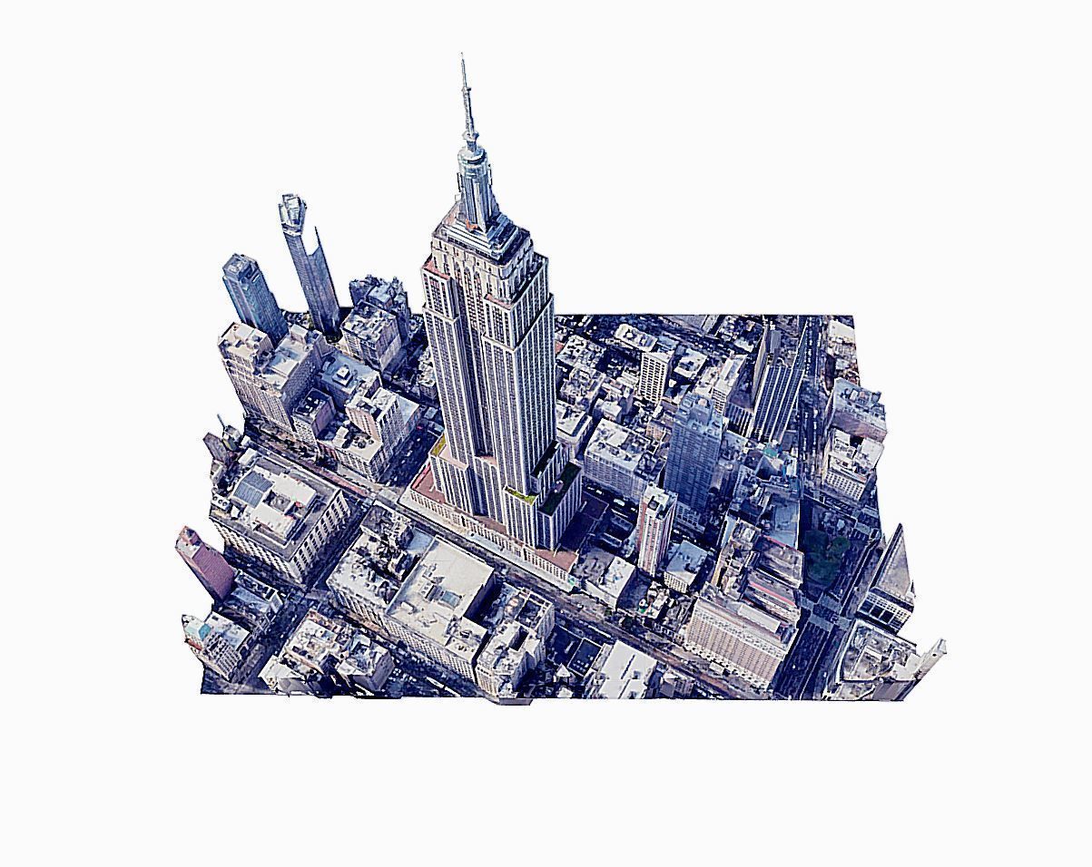 Empire State Building Low-poly 3D model_1