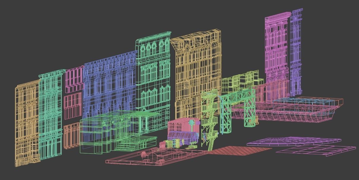 Photoreal Street Assets Blender 3D model_10