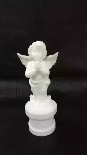 Little cute Praying angel with base