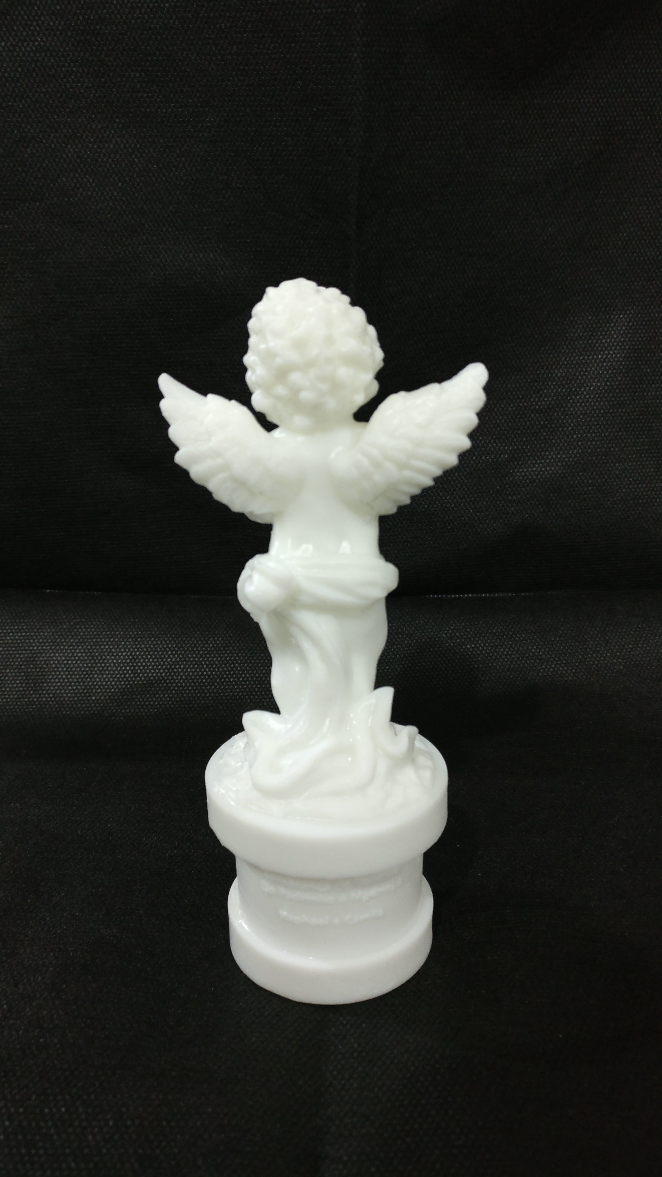 Little cute Praying angel with base 3D print model_2