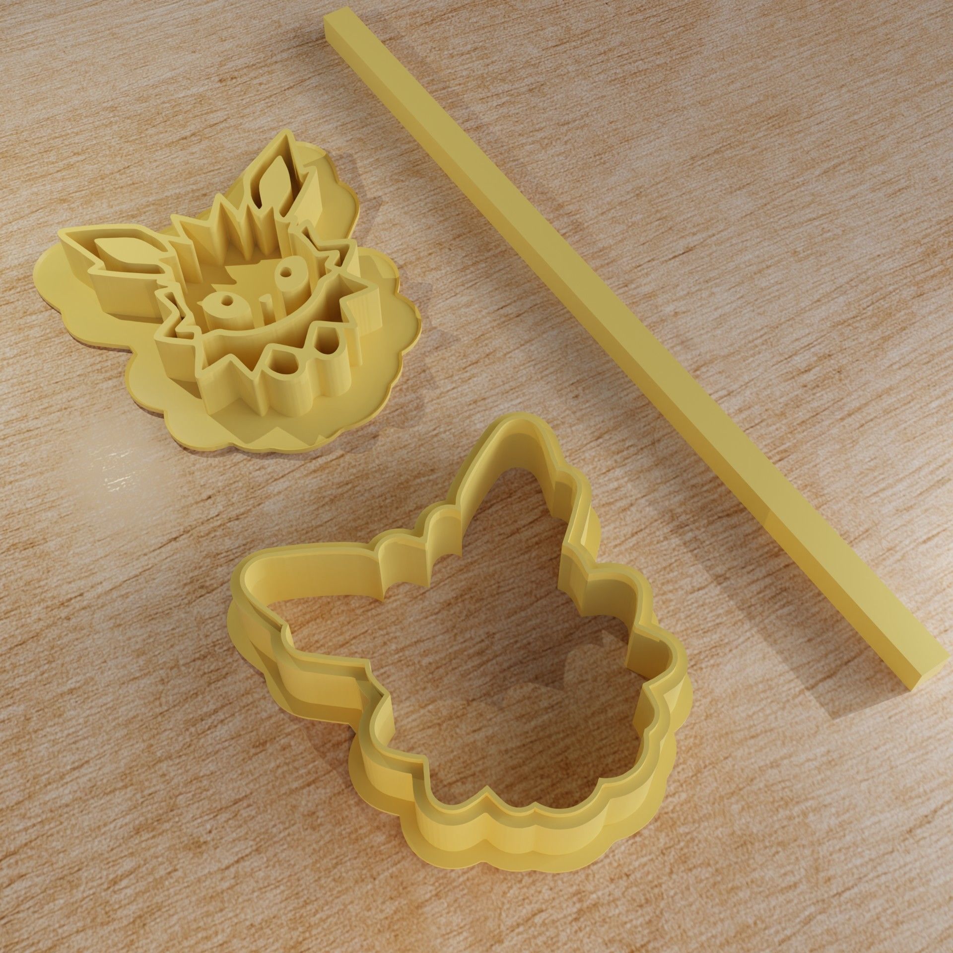 Vaporeon Jolteon Flareon   Pokemon cookie cutters 3D print model_6