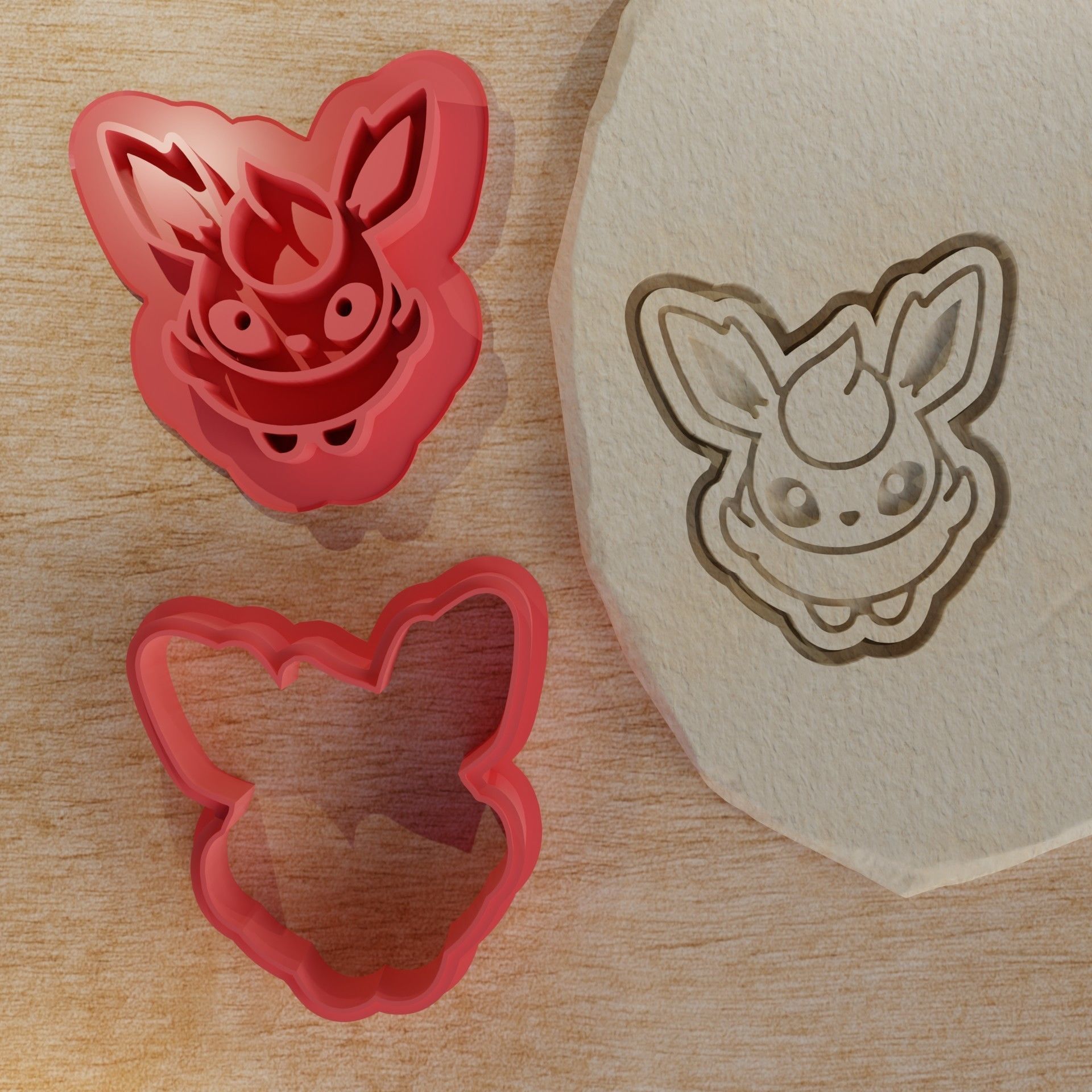 Vaporeon Jolteon Flareon   Pokemon cookie cutters 3D print model_3