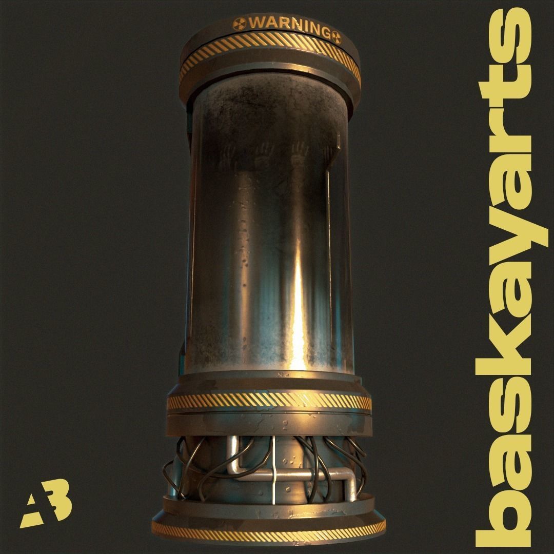 Sci Fi Lab Capsule  Low-poly 3D model_2