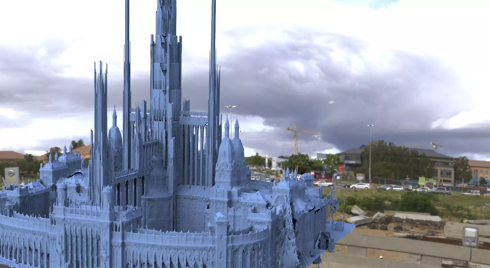 City fantasy architecture 4 3D  3D model_0