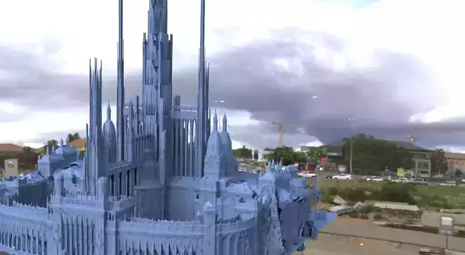City fantasy architecture 4 3D  3D model