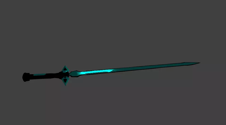 sword that glows Free 3D model_0
