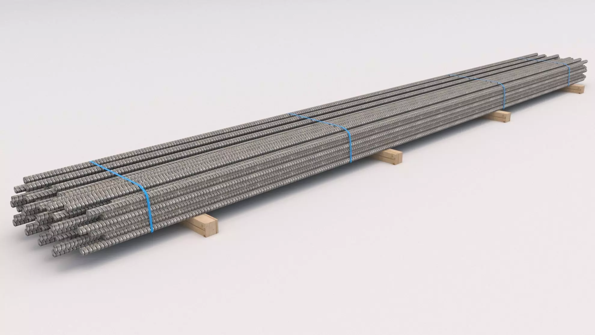 Reinforcing Steel Pallet Low-poly 3D model_0