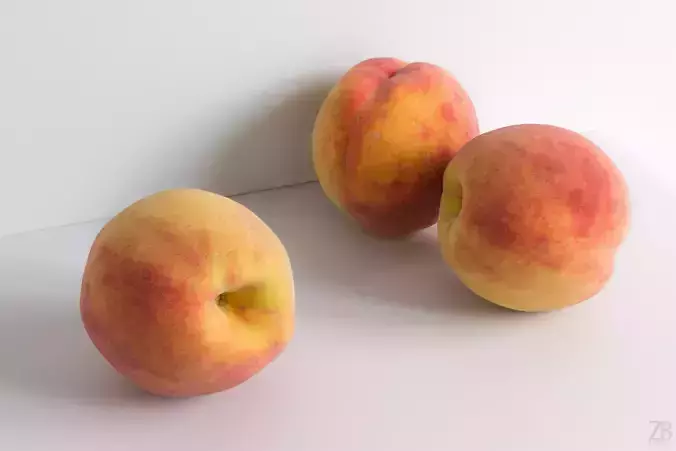 Peach 3D model