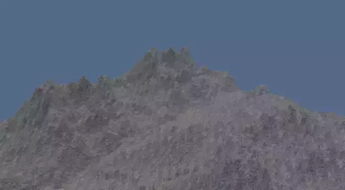 Mountain with clouds in sky