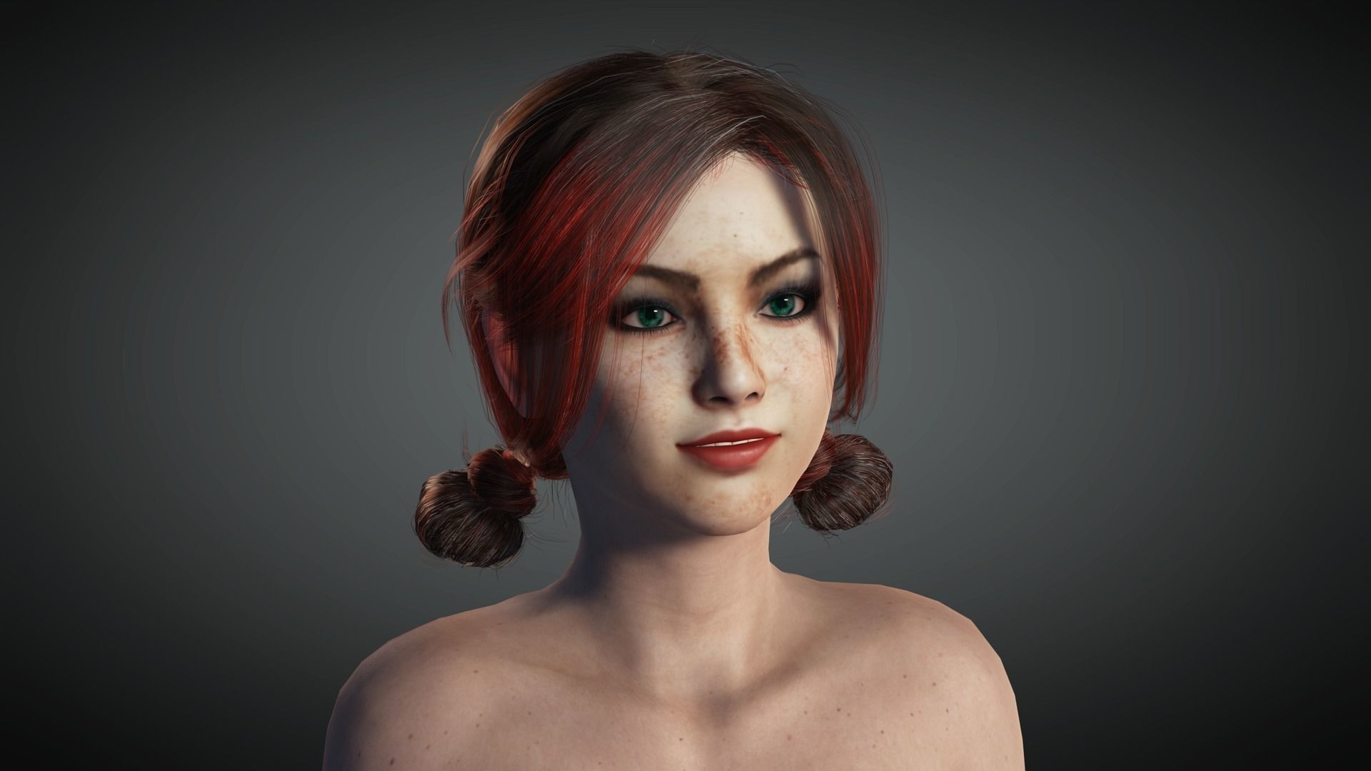 AAA Realistic Female Character 15 Low-poly 3D model_11