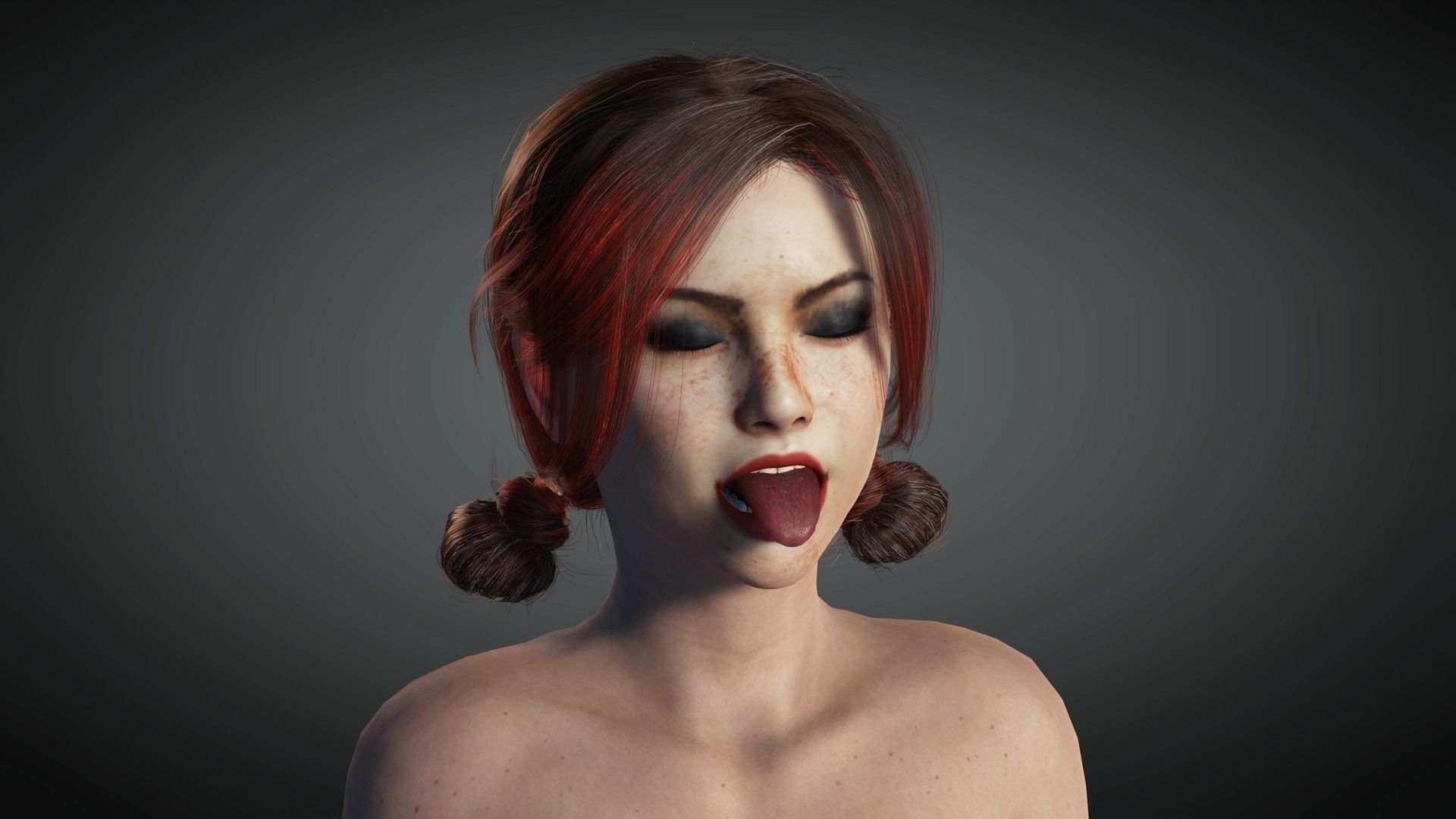 AAA Realistic Female Character 15 Low-poly 3D model_12