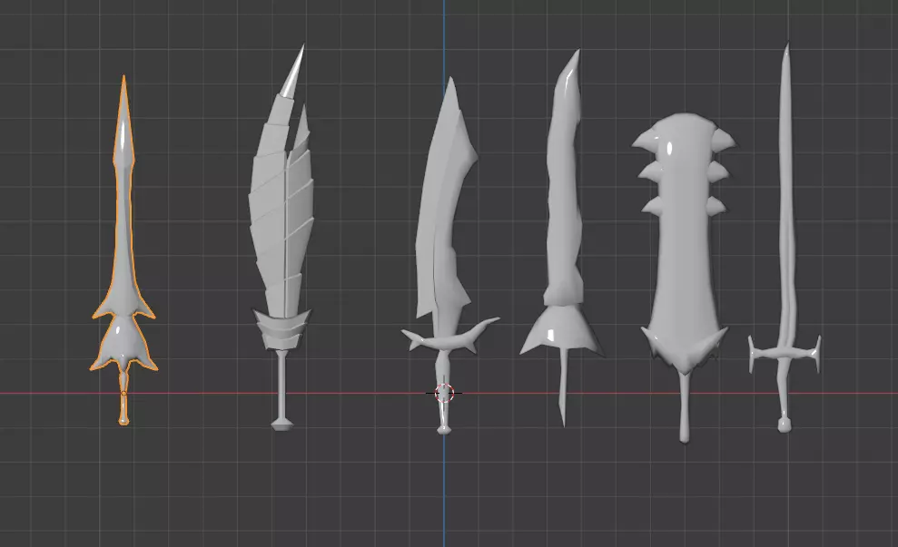 swords pack 3D model_0