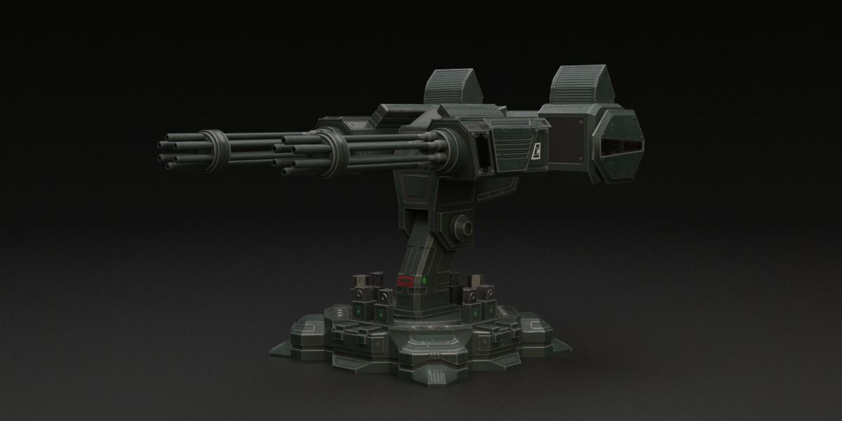 25 Sci-Fi Robot Mechas Library Blender Addon Low-poly 3D model_20