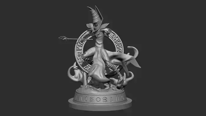 Dark magician Yu Gi Oh 3D model