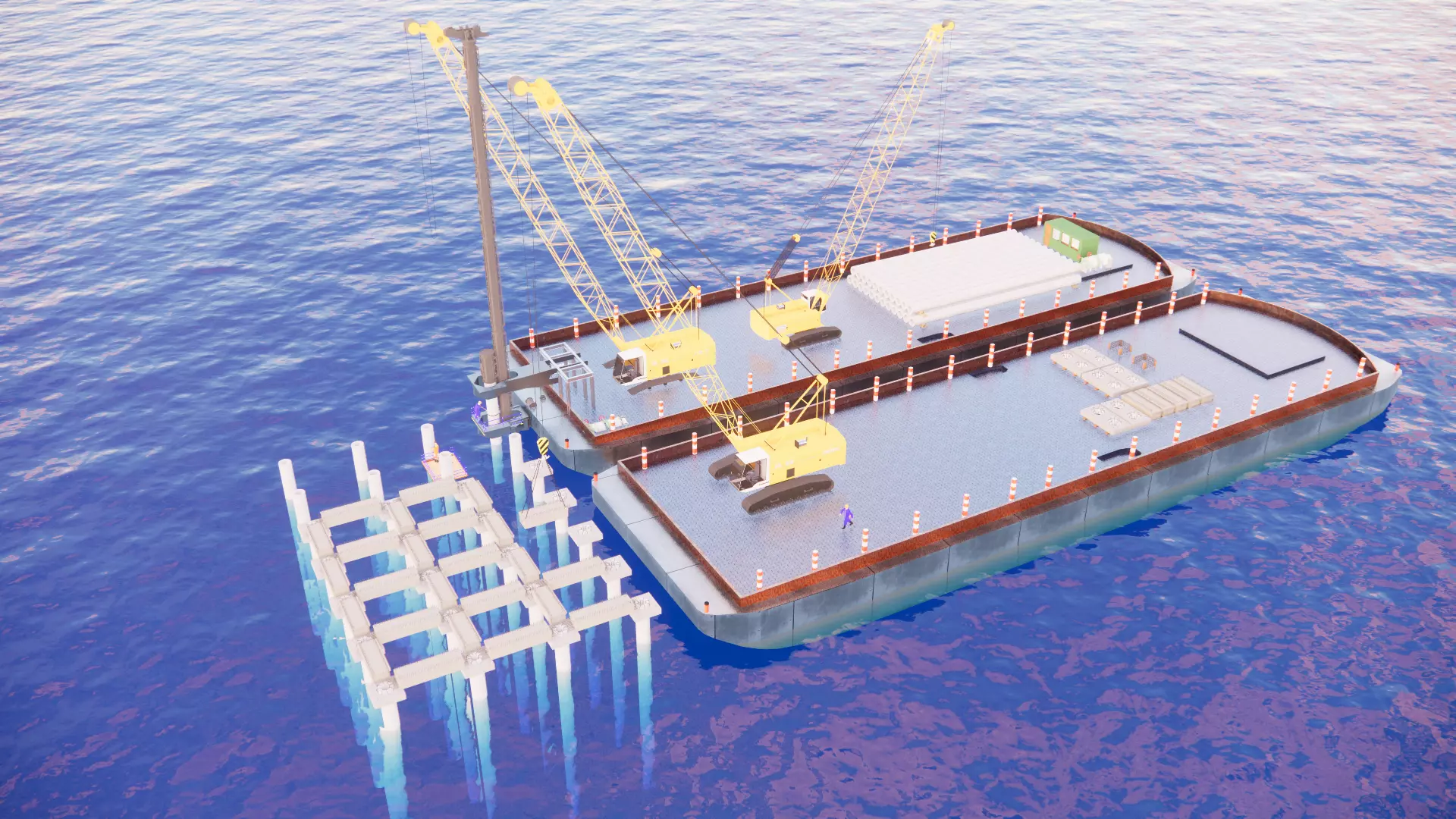 ONSTRUCTION OF BRIDGE Abutments 3D print model